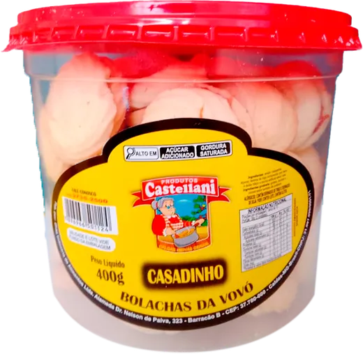 Embalagem de Biscoito Casadinho Castellani