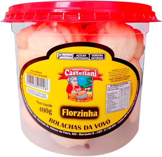 Embalagem de Biscoito Florzinha Castellani