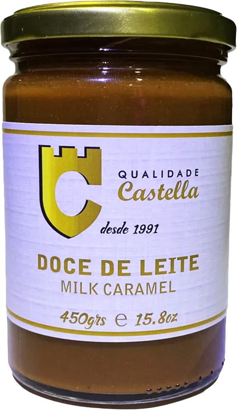 Embalagem de Doce de Leite Puro Castellani