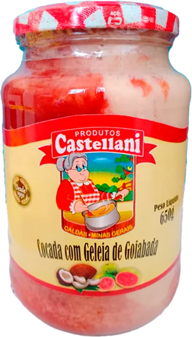 Embalagem de Cocada com Goiabada Castellani