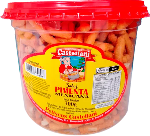 Embalagem de Biscoito Pimenta Mexicana Castellani